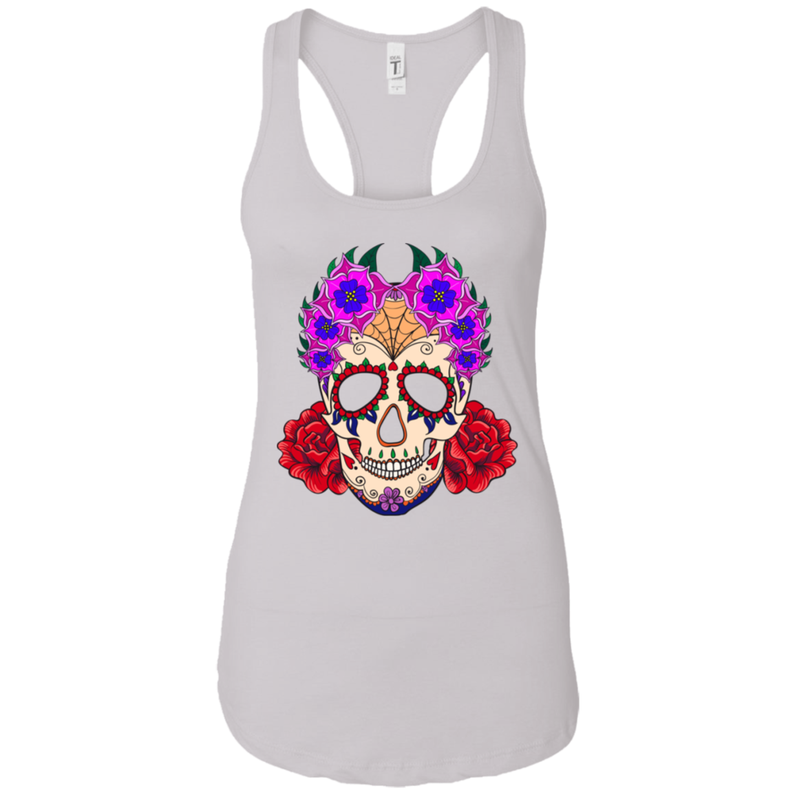 Flowery Skull Tank Top - American Legend Rider
