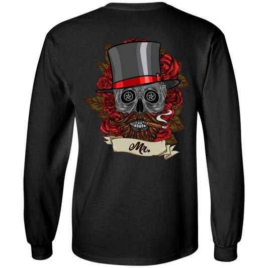 Vintage Floral Skull Long Sleeves - American Legend Rider