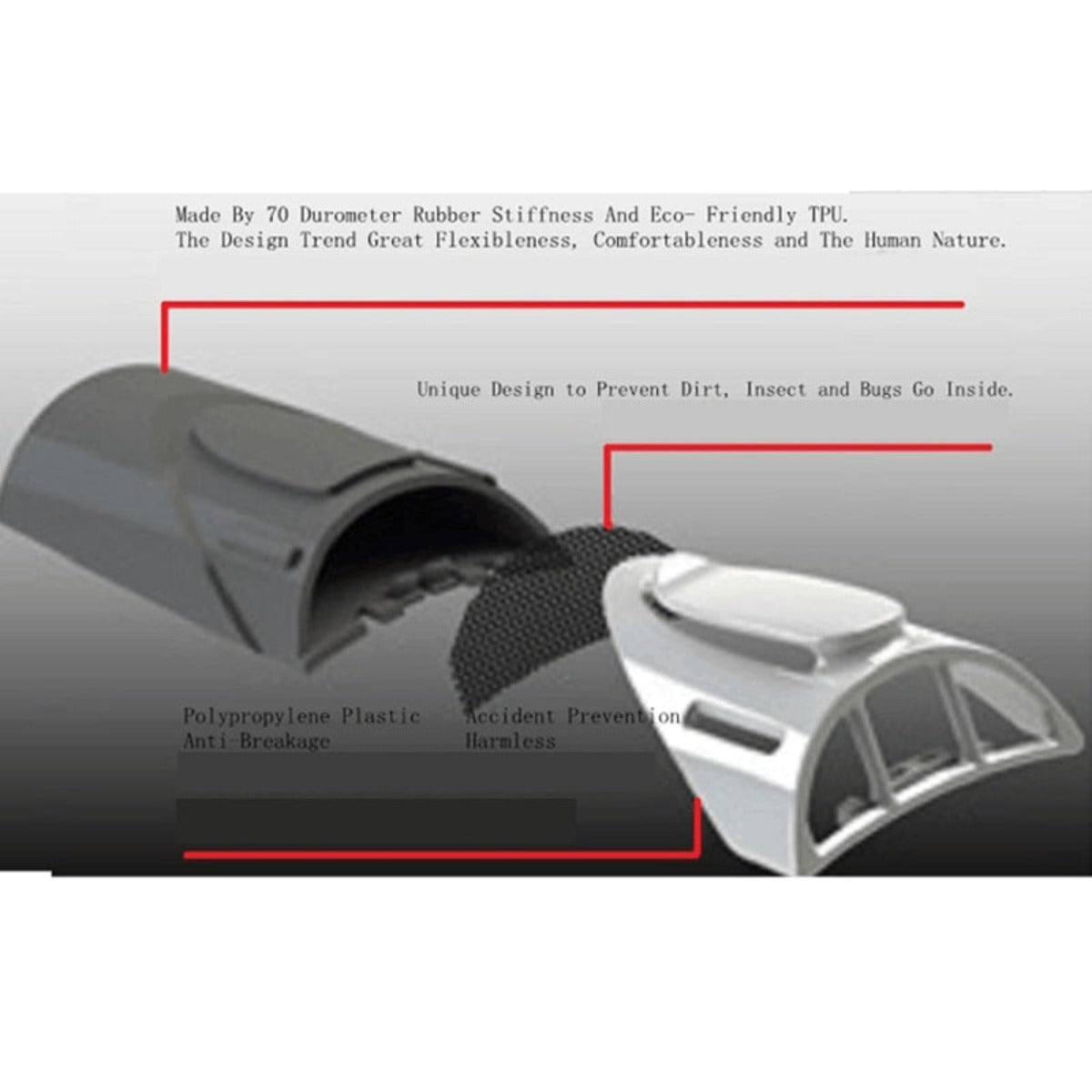 Clip-On Cooling System Jacket Sleeve Vent - Black