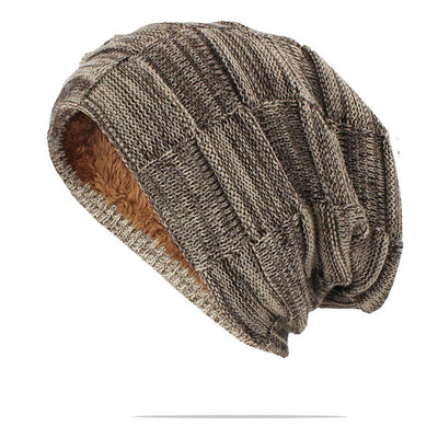 A high-quality Casual Winter Knitted Beanie Hat with a fur lining.