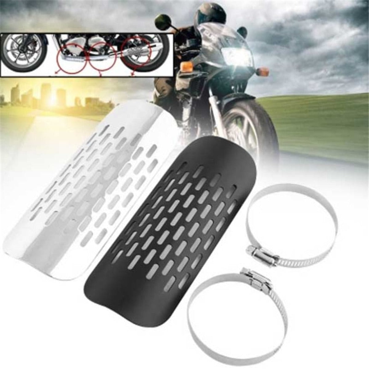 Universal Motorcycle Exhaust Pipe Protector