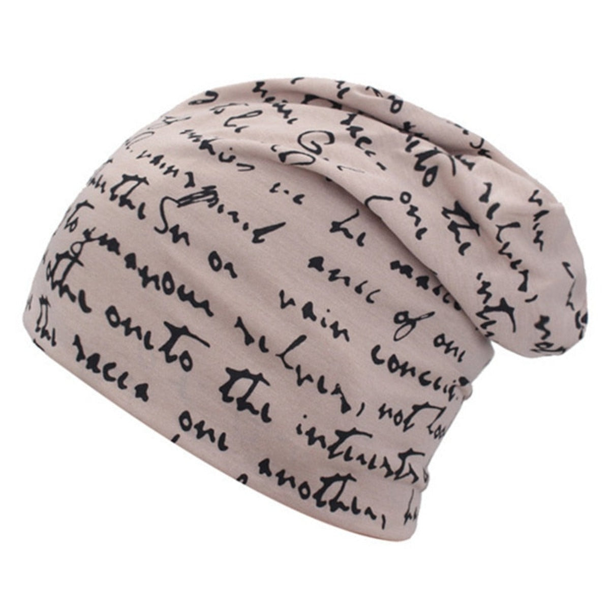 A Fashionable Printed Beanie Hat.