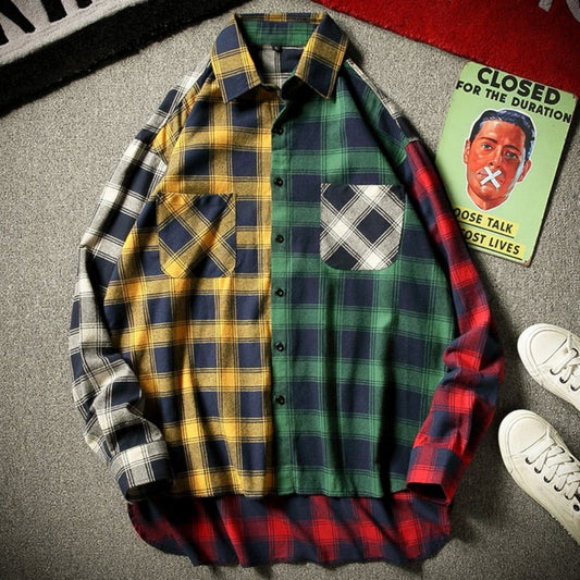 Men's Finest Blended Color Flannel Shirt, Yellow