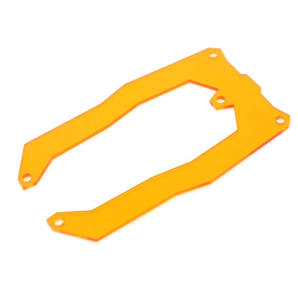 Motorcycle Headlight Protector Grille Guard for BMW, Black/Orange