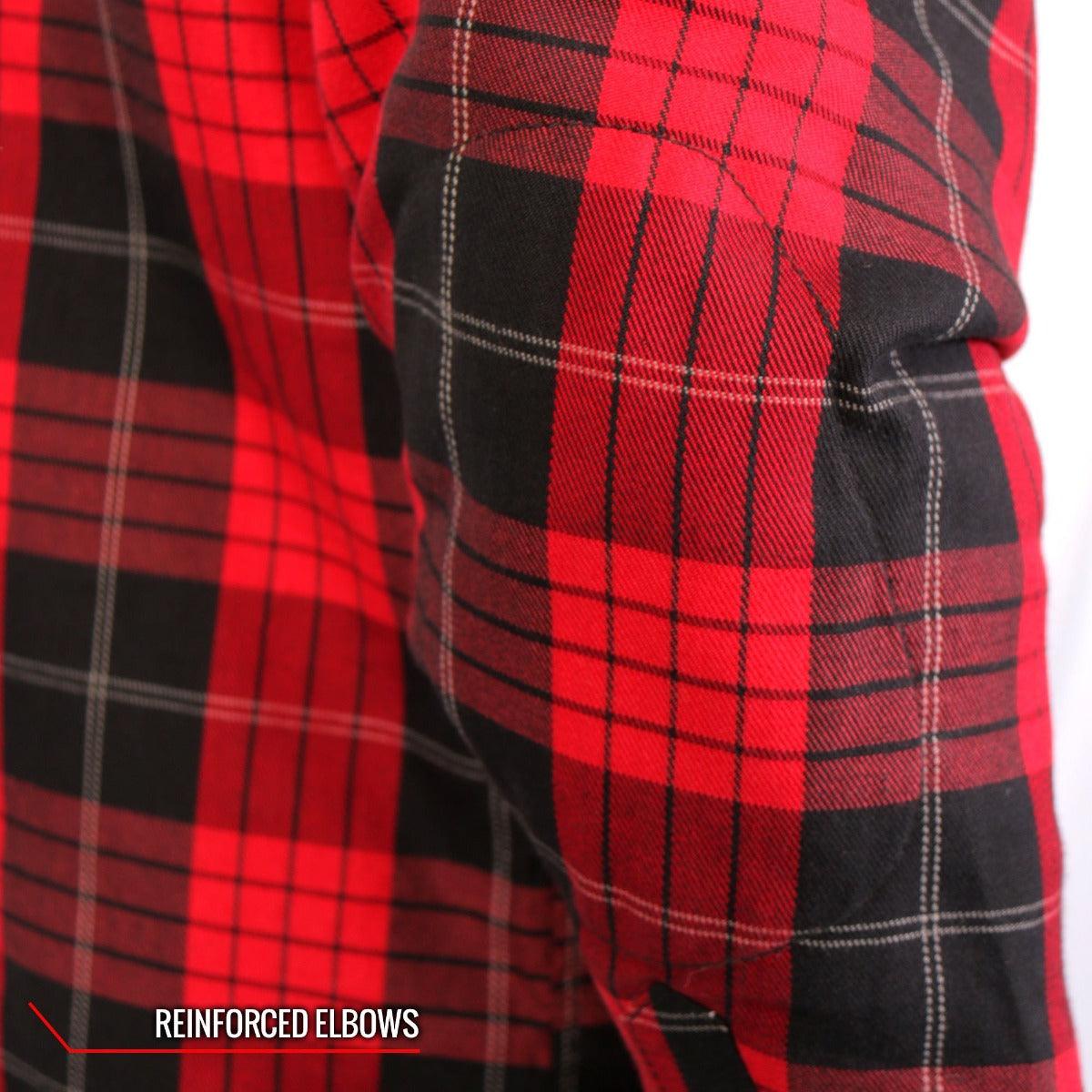 Hot Leathers Kevlar Reinforced Leather And Plaid Flannel Jacket - American Legend Rider