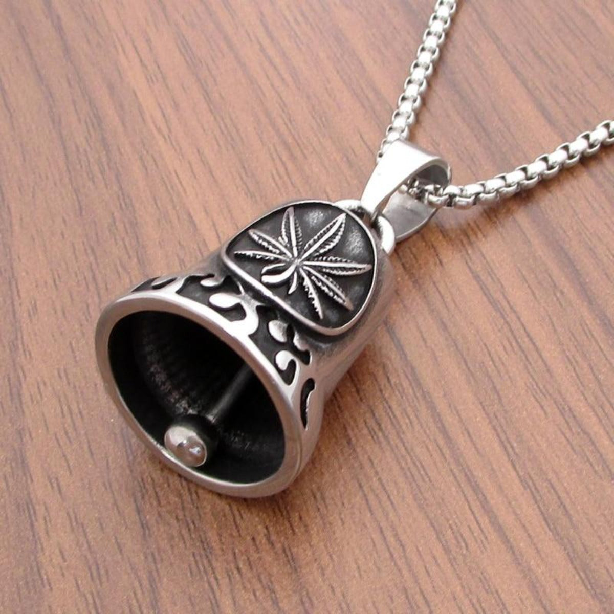 Stainless Steel Pot Leaf Gremlin Bell