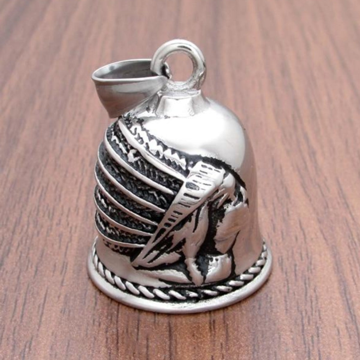 Indian In Headdress Design Gremlin Bell
