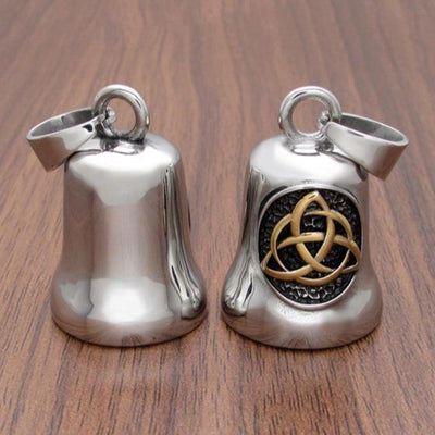 Father & Son Celtic Knot Gremlin Bell with This Bike Protected by the Good Lord Bell Bundle - American Legend Rider