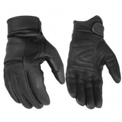 Daniel Smart Premium Cruiser Black Leather Gloves - American Legend Rider
