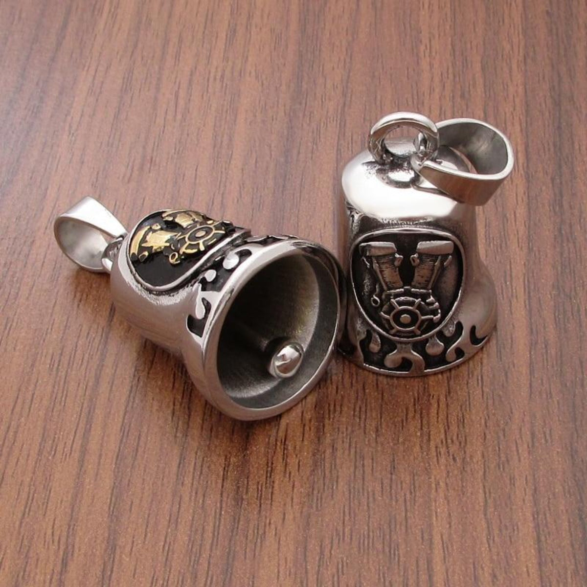 Stainless Steel Punk Men Gremlin Bell