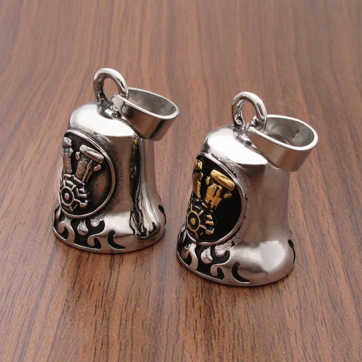 Stainless Steel Punk Men Gremlin Bell