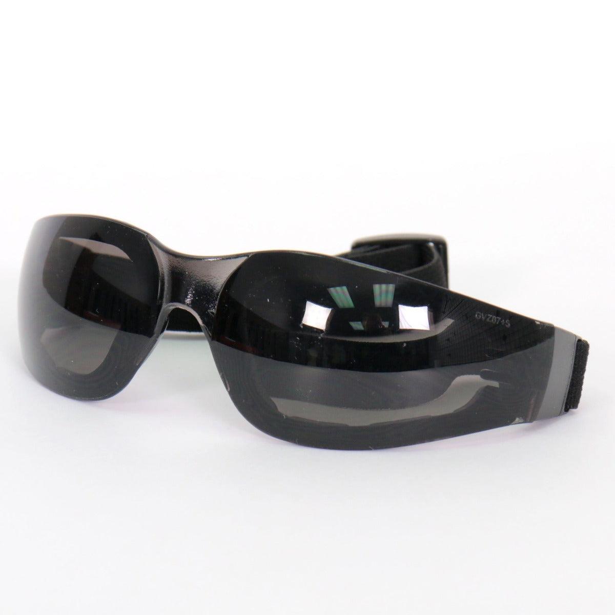Hot Leathers Safety Sunglasses Goggles With Smoke Mirror Lenses - American Legend Rider