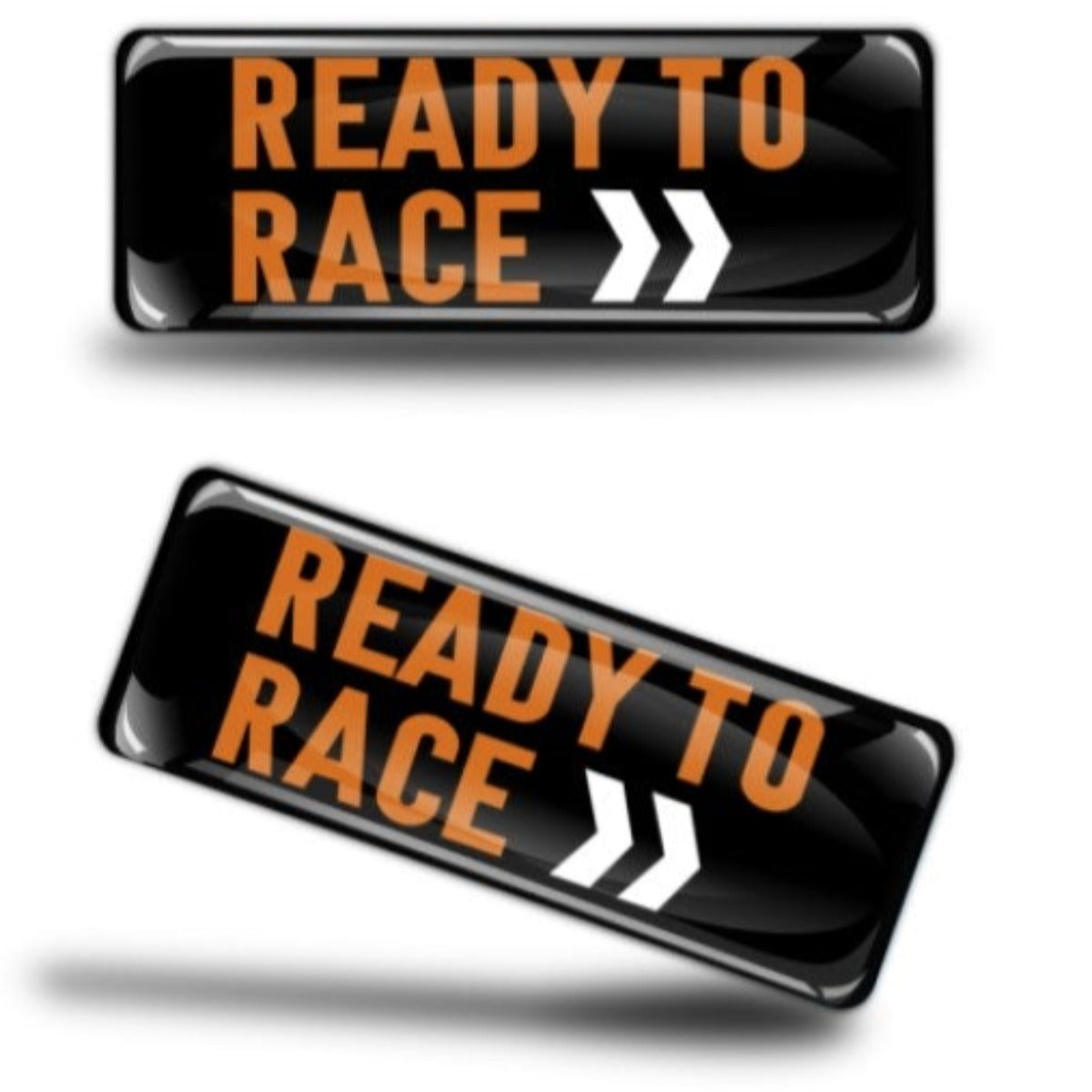 Ready to Race 3D Reflective Helmet Sticker