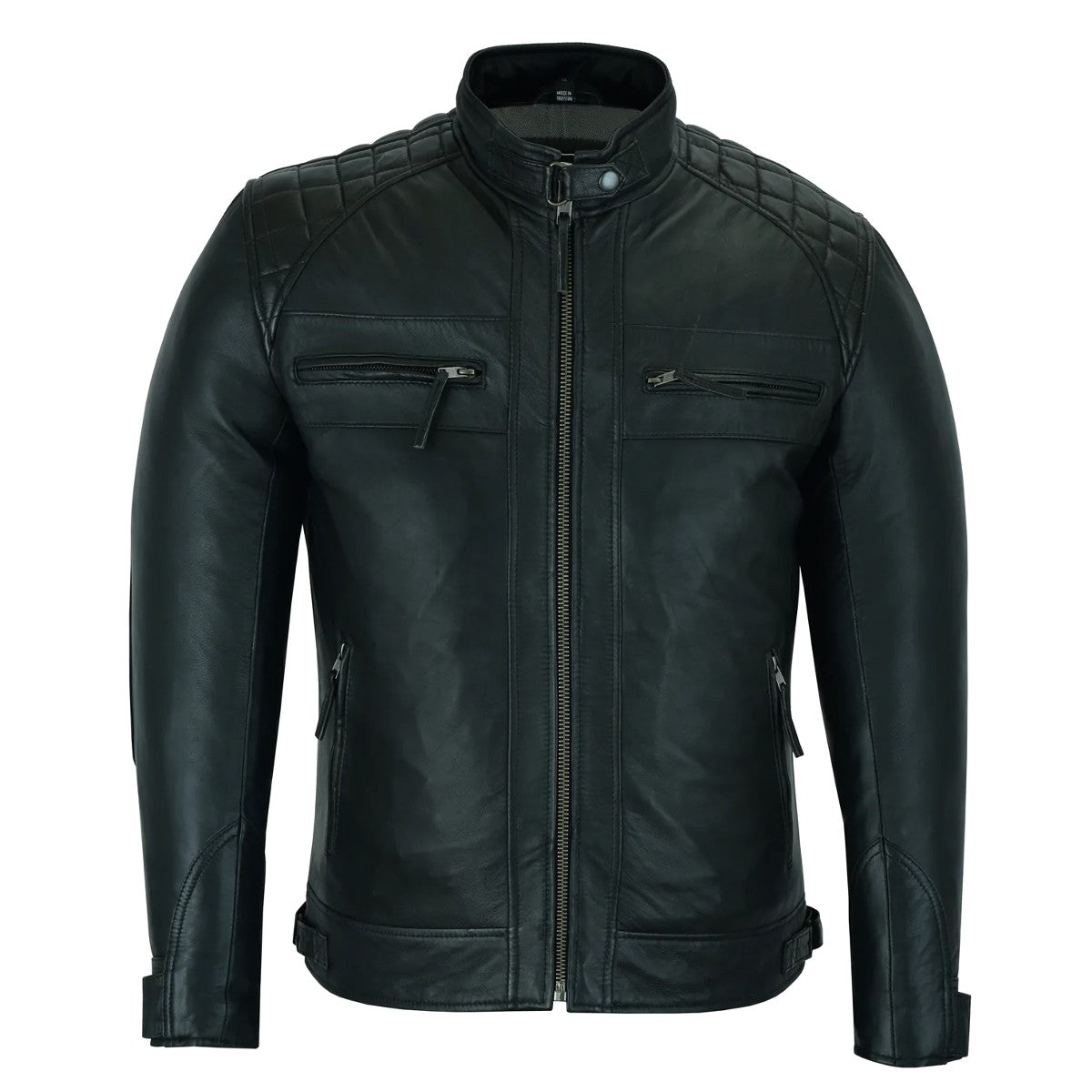 Vance Cafe Racer Gatsby Leather Jacket 