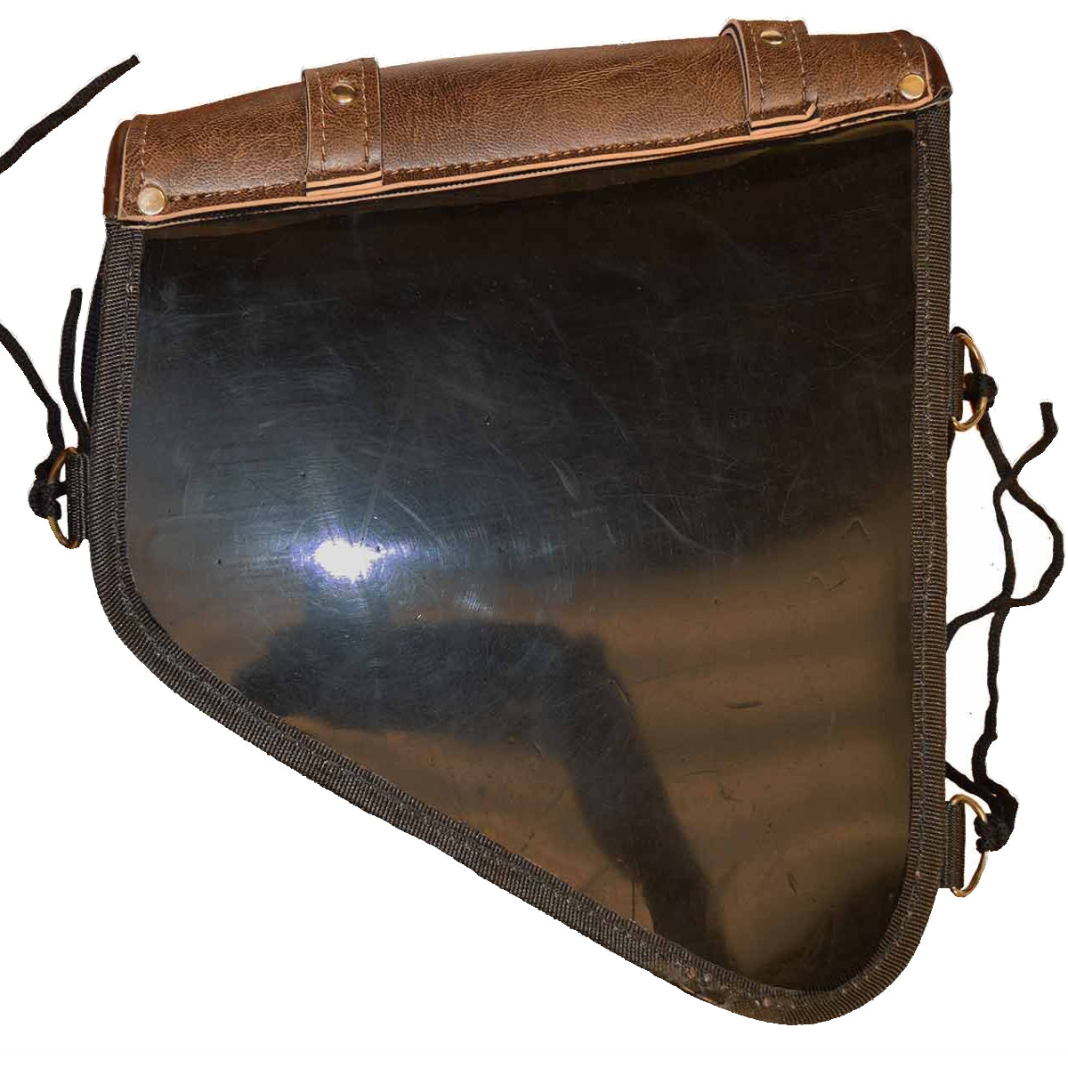 Vance Leather Swing Arm Bag Right Side Distressed Brown