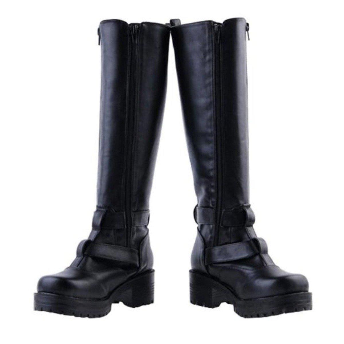 Women's Buckle Straps Riding Boots - American Legend Rider