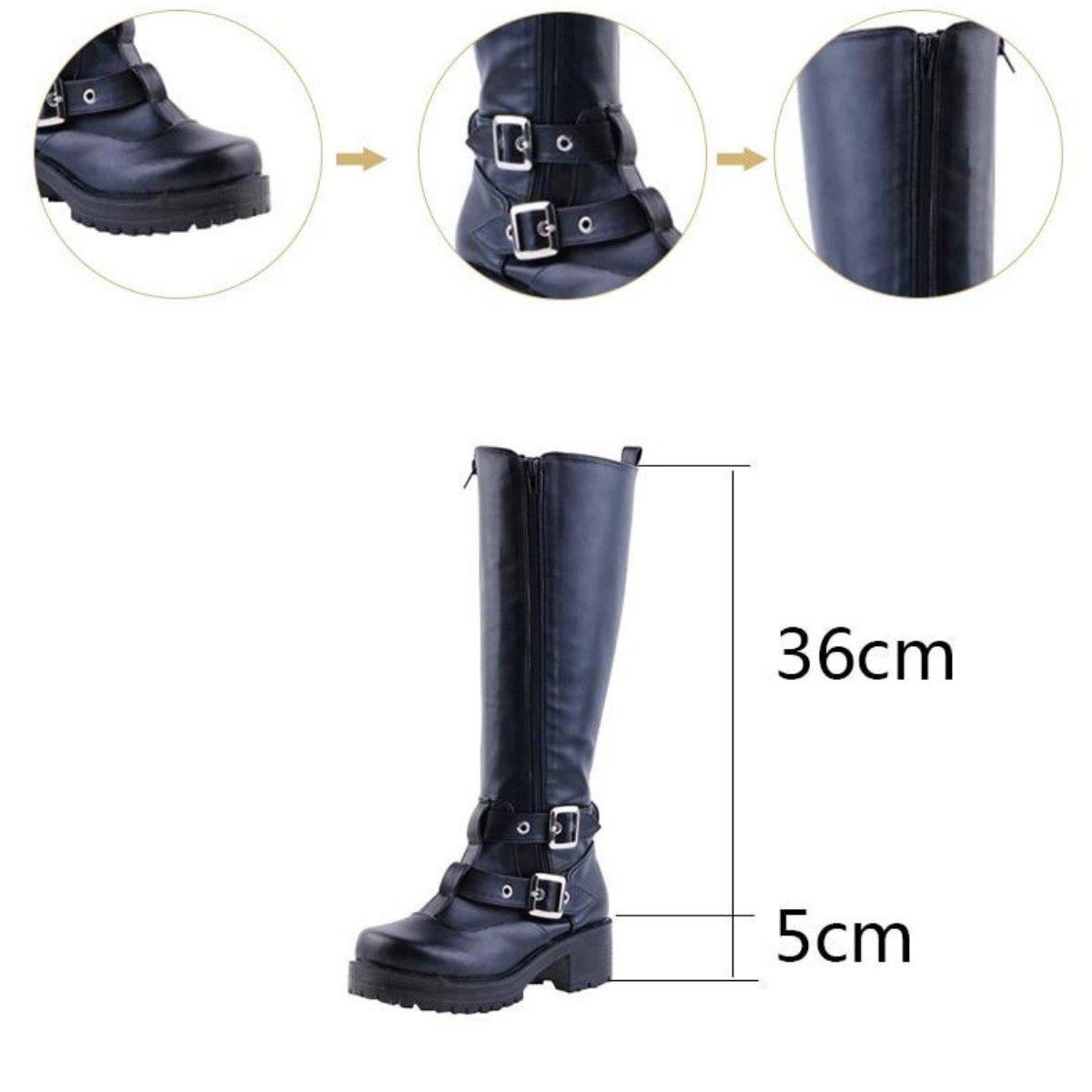 Women's Buckle Straps Riding Boots - American Legend Rider
