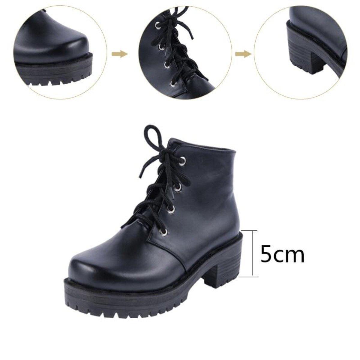 Women's Mid Heels Lace-Up Ankle Boots - American Legend Rider