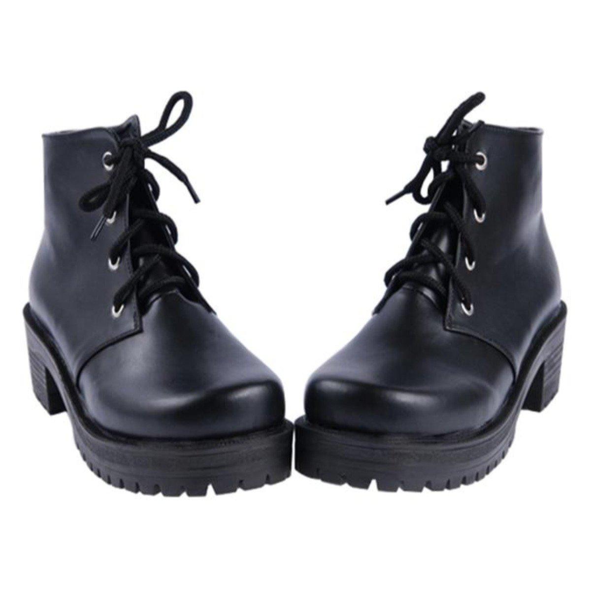 Women's Mid Heels Lace-Up Ankle Boots - American Legend Rider