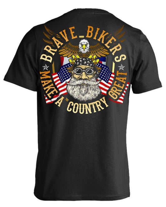 Bikers Make A Country Great T-Shirt - American Legend Rider