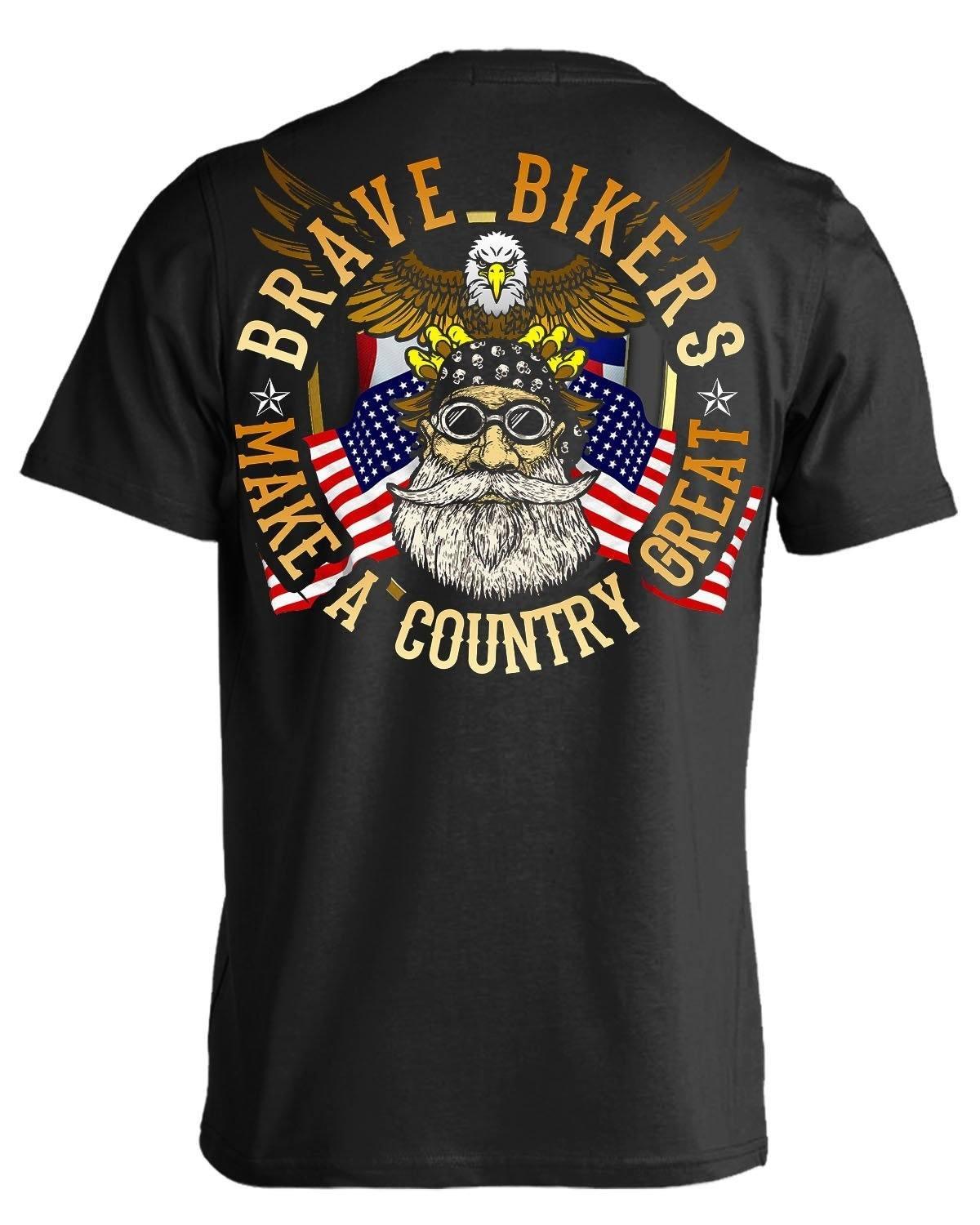 Bikers Make A Country Great T-Shirt - American Legend Rider