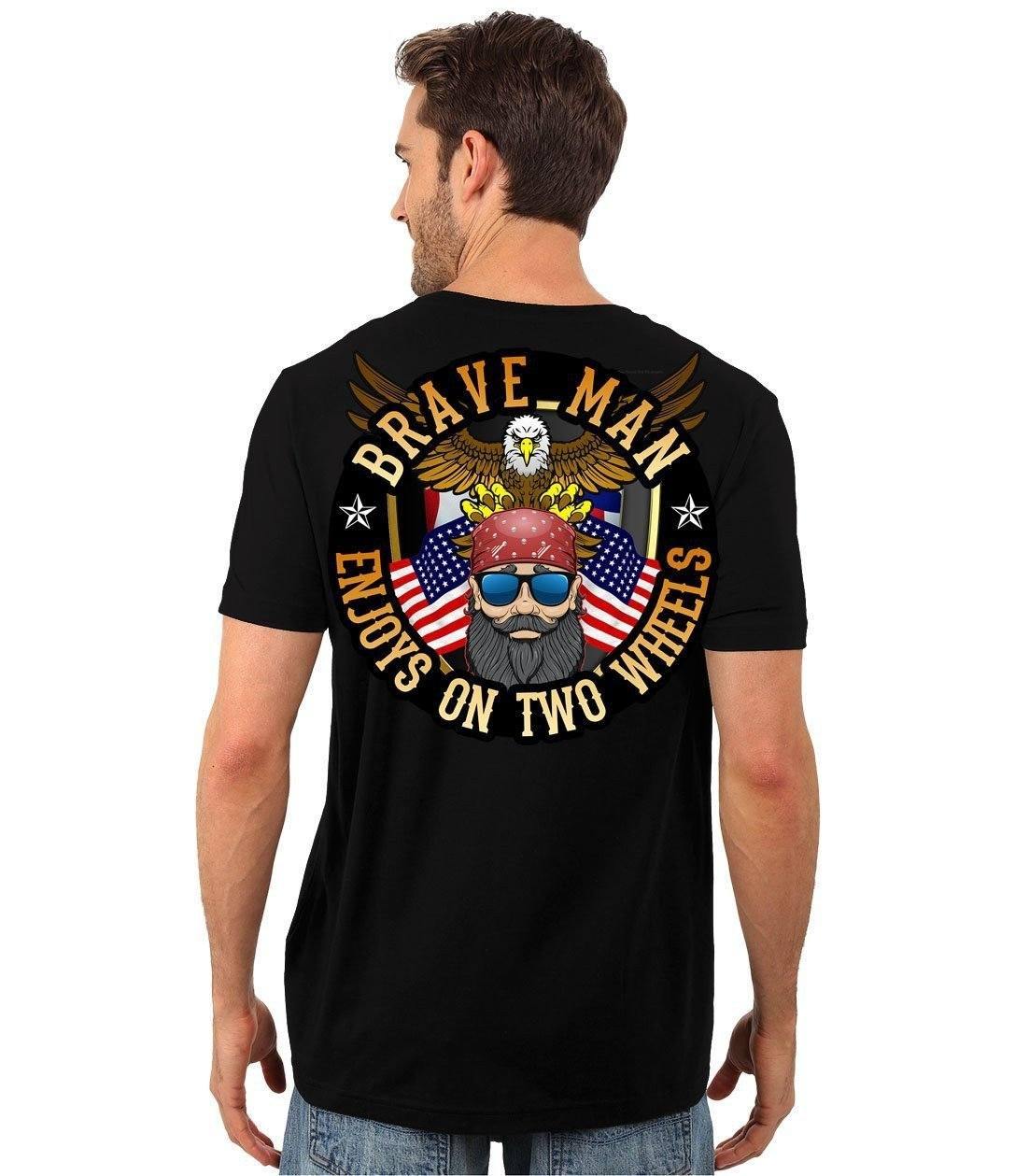 Enjoys on Two Wheels T-Shirt - American Legend Rider