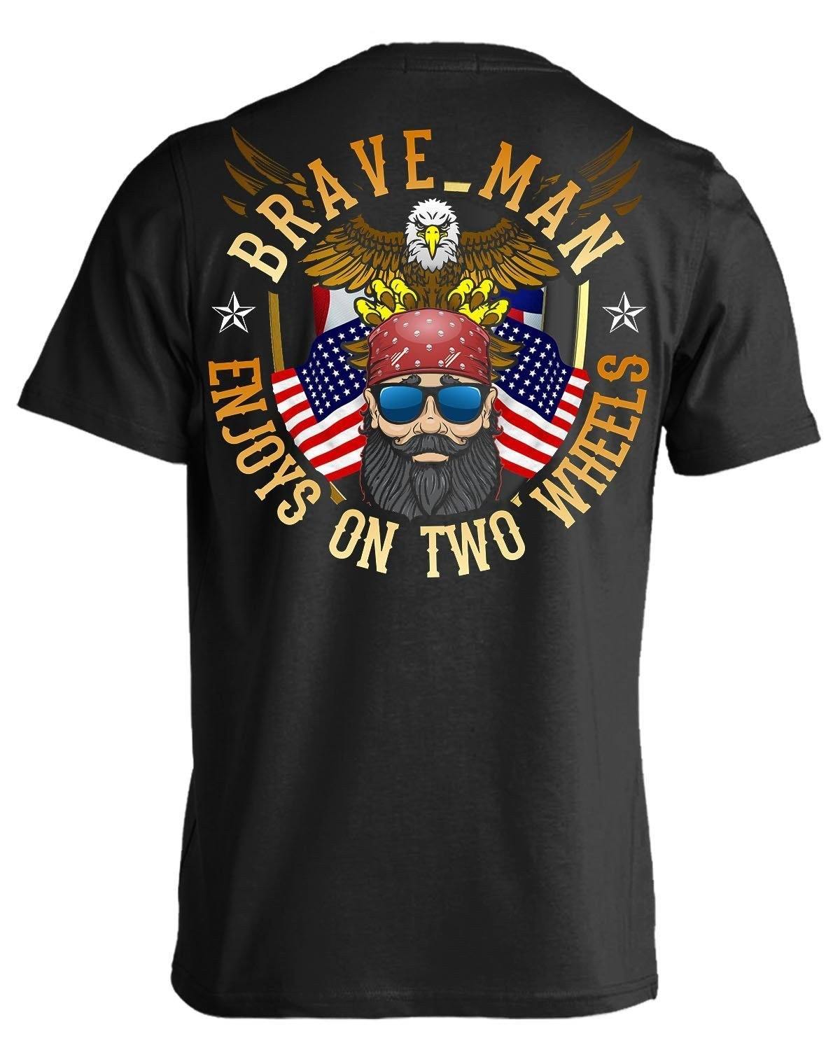 Enjoys on Two Wheels T-Shirt - American Legend Rider