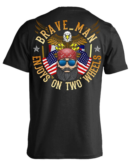 Enjoys on Two Wheels T-Shirt - American Legend Rider