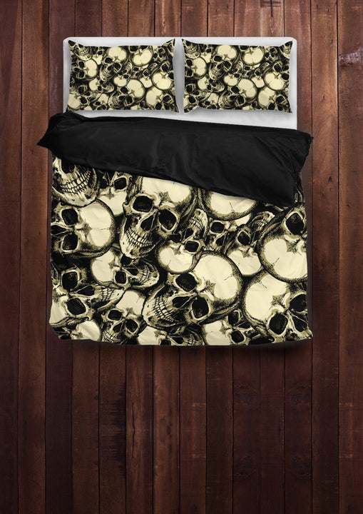 Handrawn Skull Bedding Set