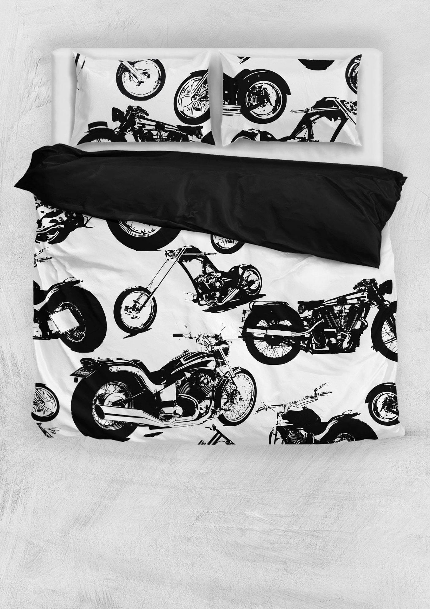 Seamless Motorbikes Bedding Set - American Legend Rider