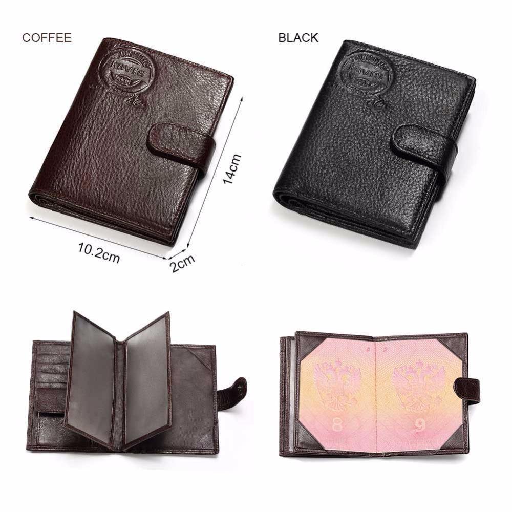 Kavi's Classic Leather Wallet w/ Hasp Closure, 4 x 5.5 in - American Legend Rider