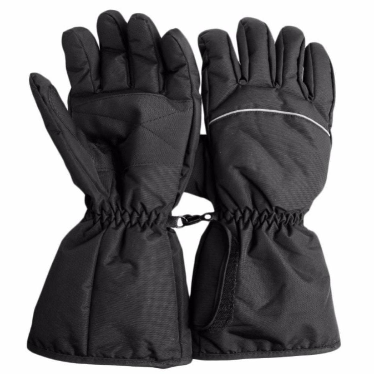 Motorcycle Waterproof Electronically Heated Gloves, Size M-L, Black - American Legend Rider