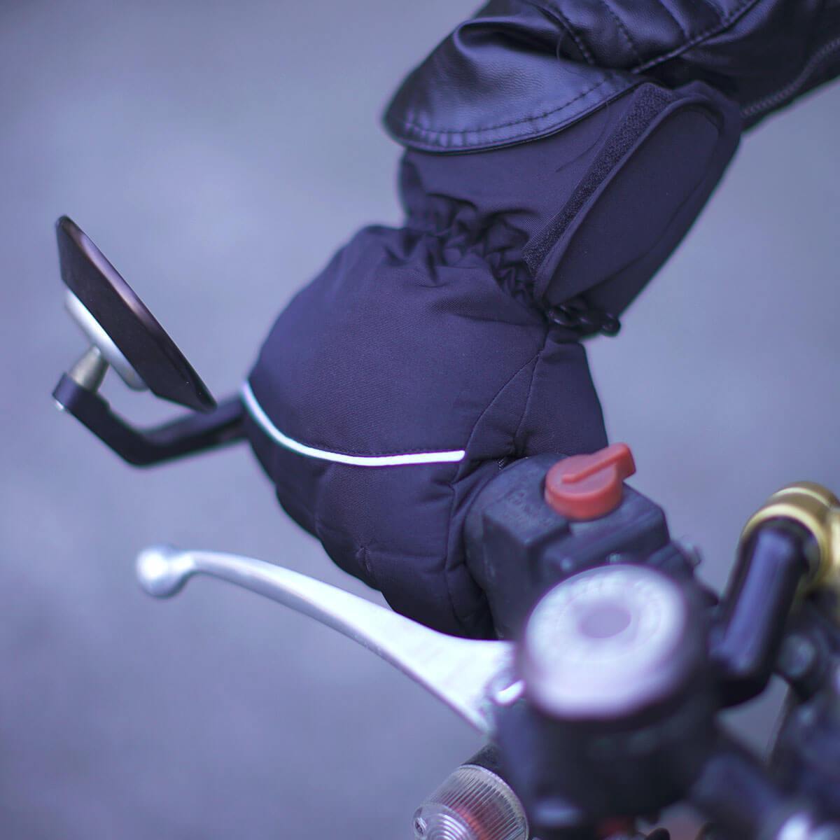 Motorcycle Waterproof Electronically Heated Gloves, Size M-L, Black - American Legend Rider