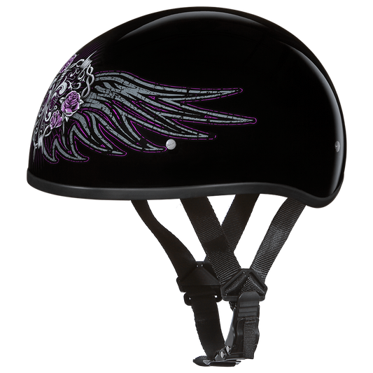 Daytona D.O.T Barbed Wire Heart Cap Helmet - American Legend Rider