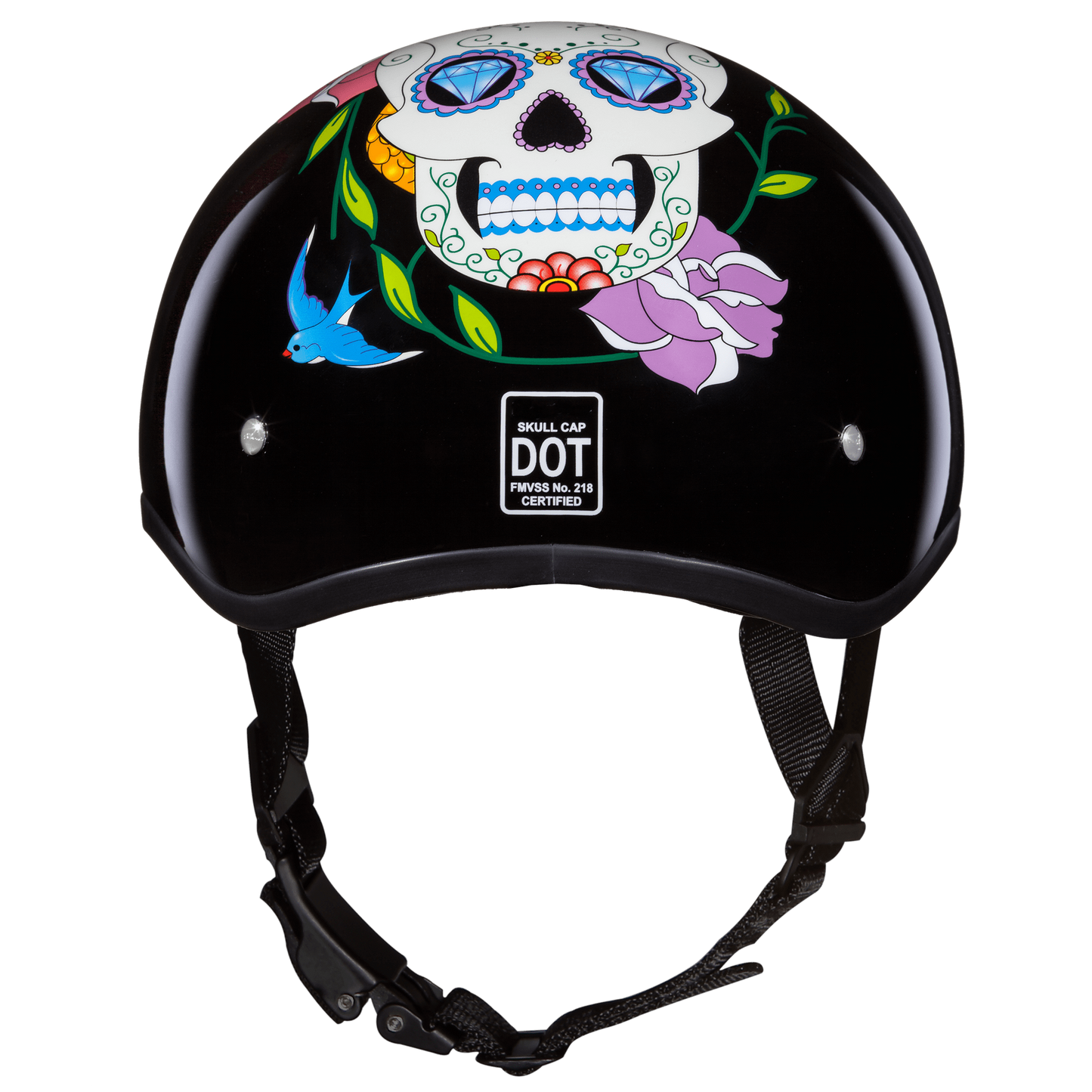 Daytona D.O.T Diamond Skull Cap Helmet - American Legend Rider