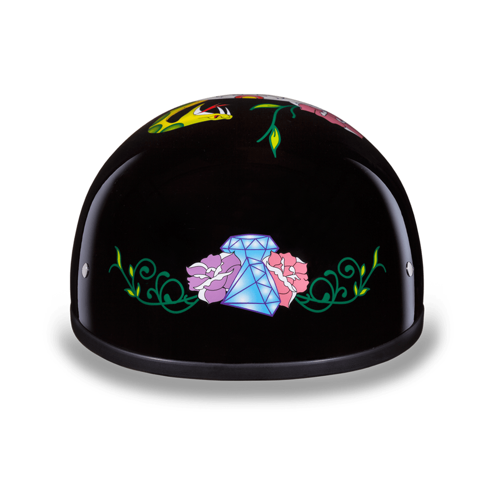 Daytona D.O.T Diamond Skull Cap Helmet - American Legend Rider