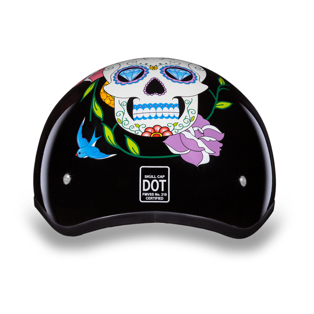 Daytona D.O.T Diamond Skull Cap Helmet