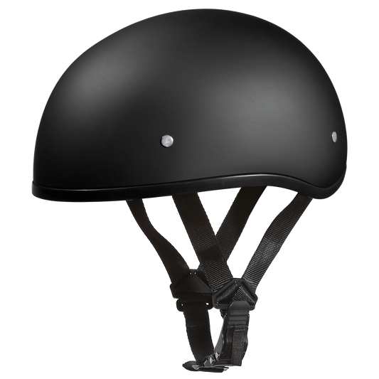 Daytona D.O.T. Dull Black Cap Helmet Without Visor - American Legend Rider