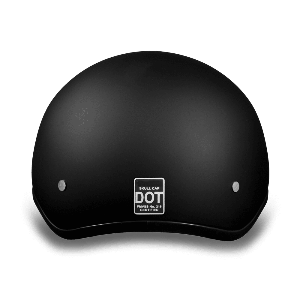 Daytona D.O.T. Dull Black Cap Helmet Without Visor - American Legend Rider