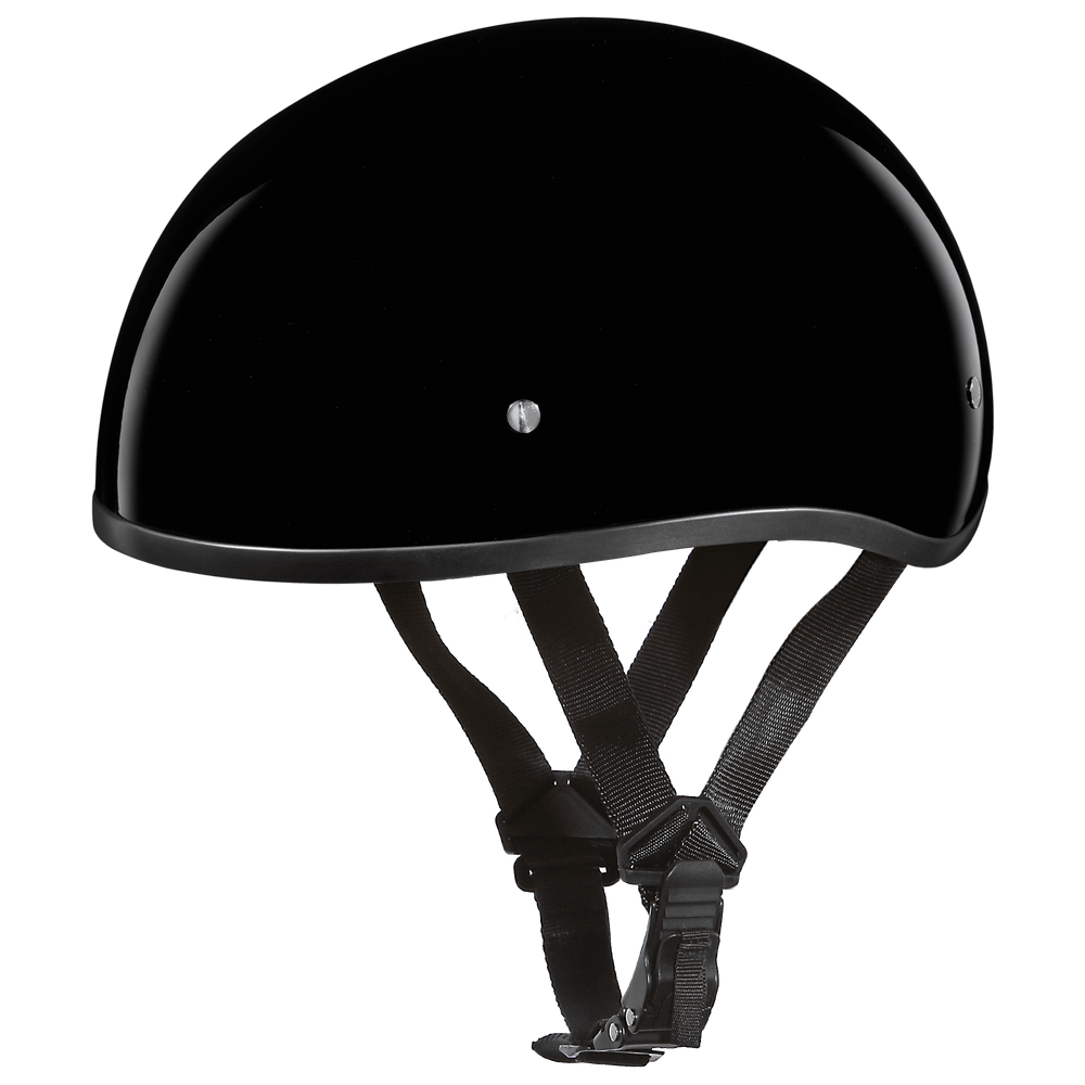 Daytona D.O.T Gloss Black Cap Helmet w/o Visor