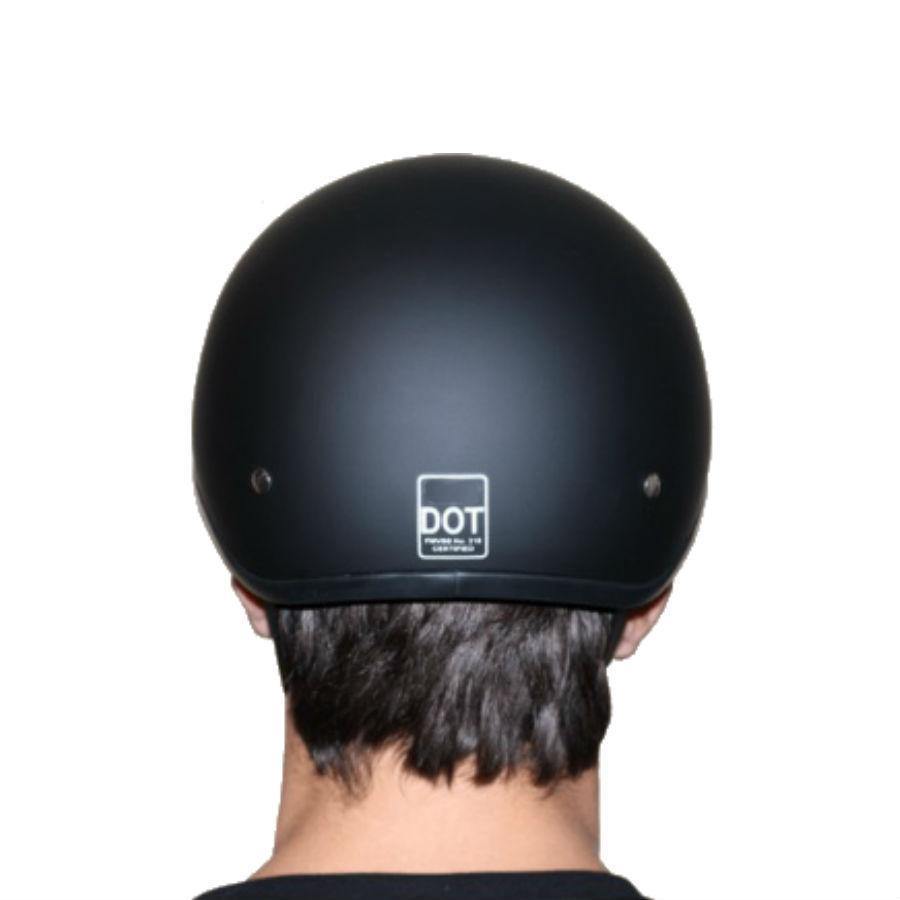 Daytona D.O.T Gloss Black Cap Helmet w/o Visor - American Legend Rider