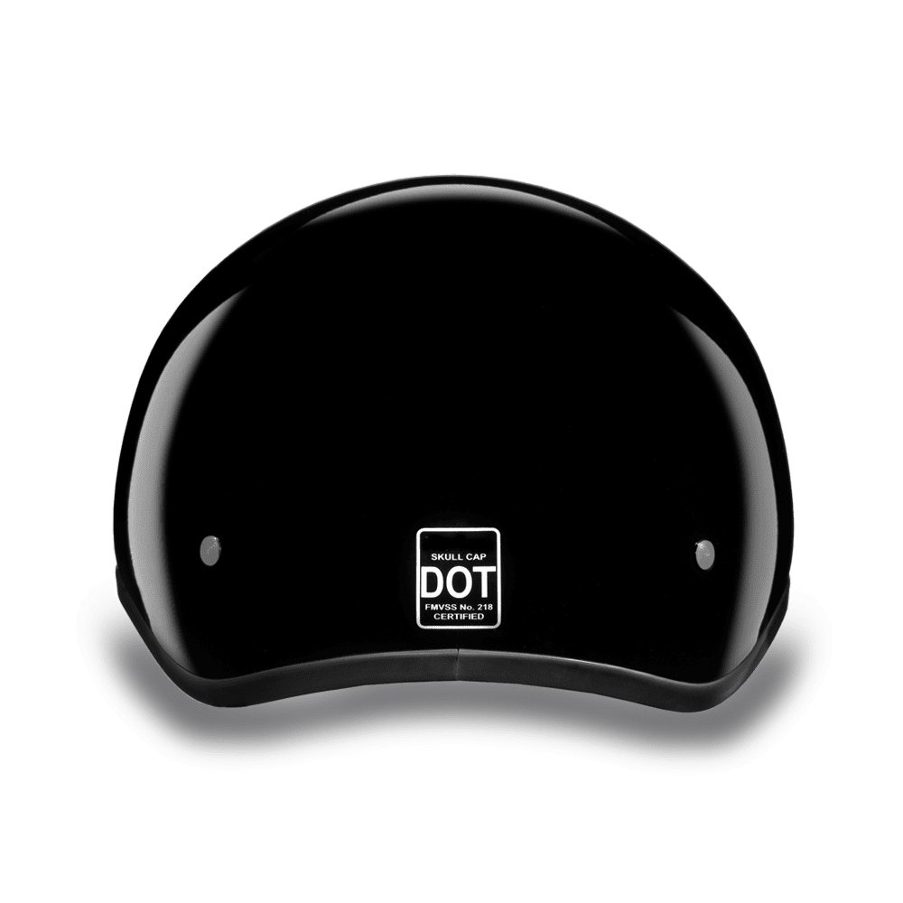 Daytona D.O.T Gloss Black Cap Helmet w/ Visor - American Legend Rider