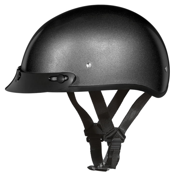 Daytona D.O.T Metal Grey Cap Helmet