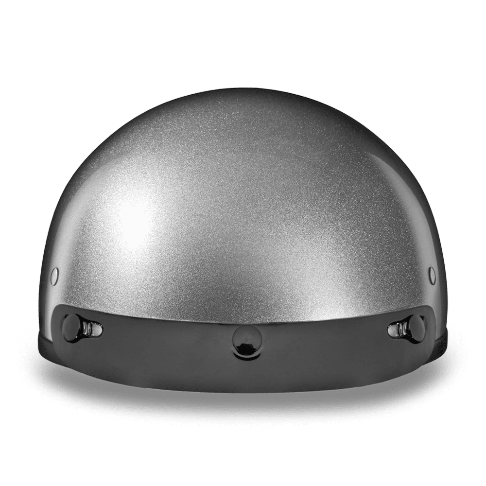 Daytona D.O.T Silver Metallic Cap Helmet - American Legend Rider