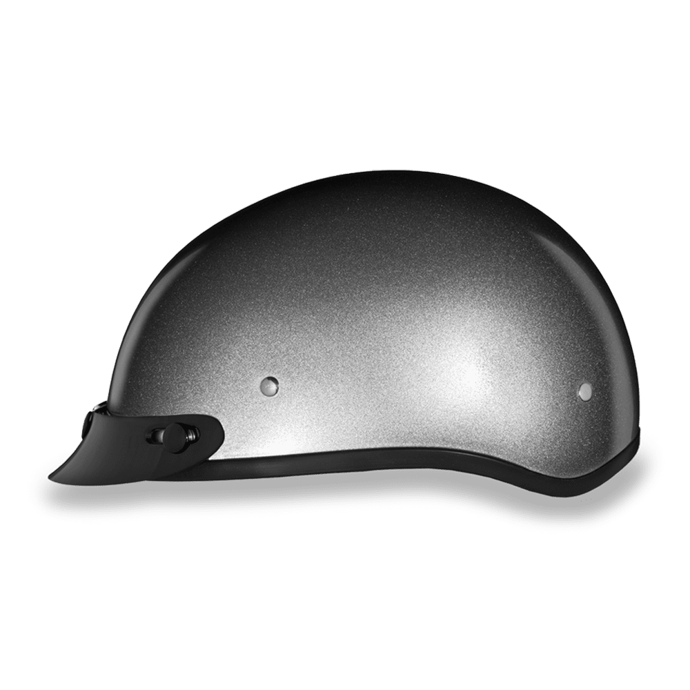 Daytona D.O.T Silver Metallic Cap Helmet - American Legend Rider