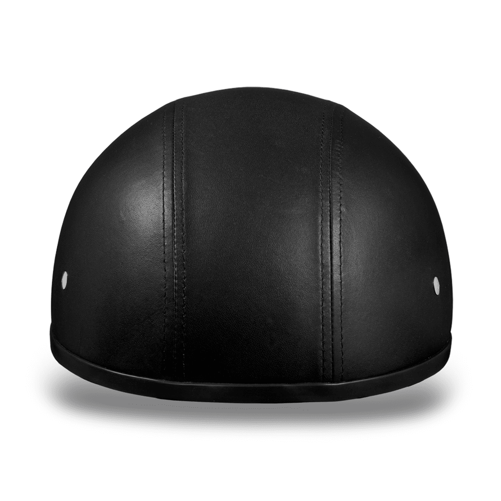 Daytona D.O.T Leather Covered Cap Helmet w/o Visor - American Legend Rider
