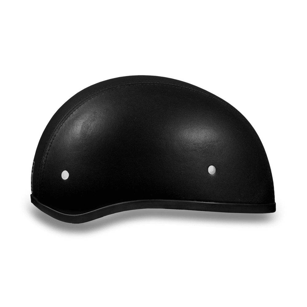 Daytona D.O.T Leather Covered Cap Helmet w/o Visor - American Legend Rider