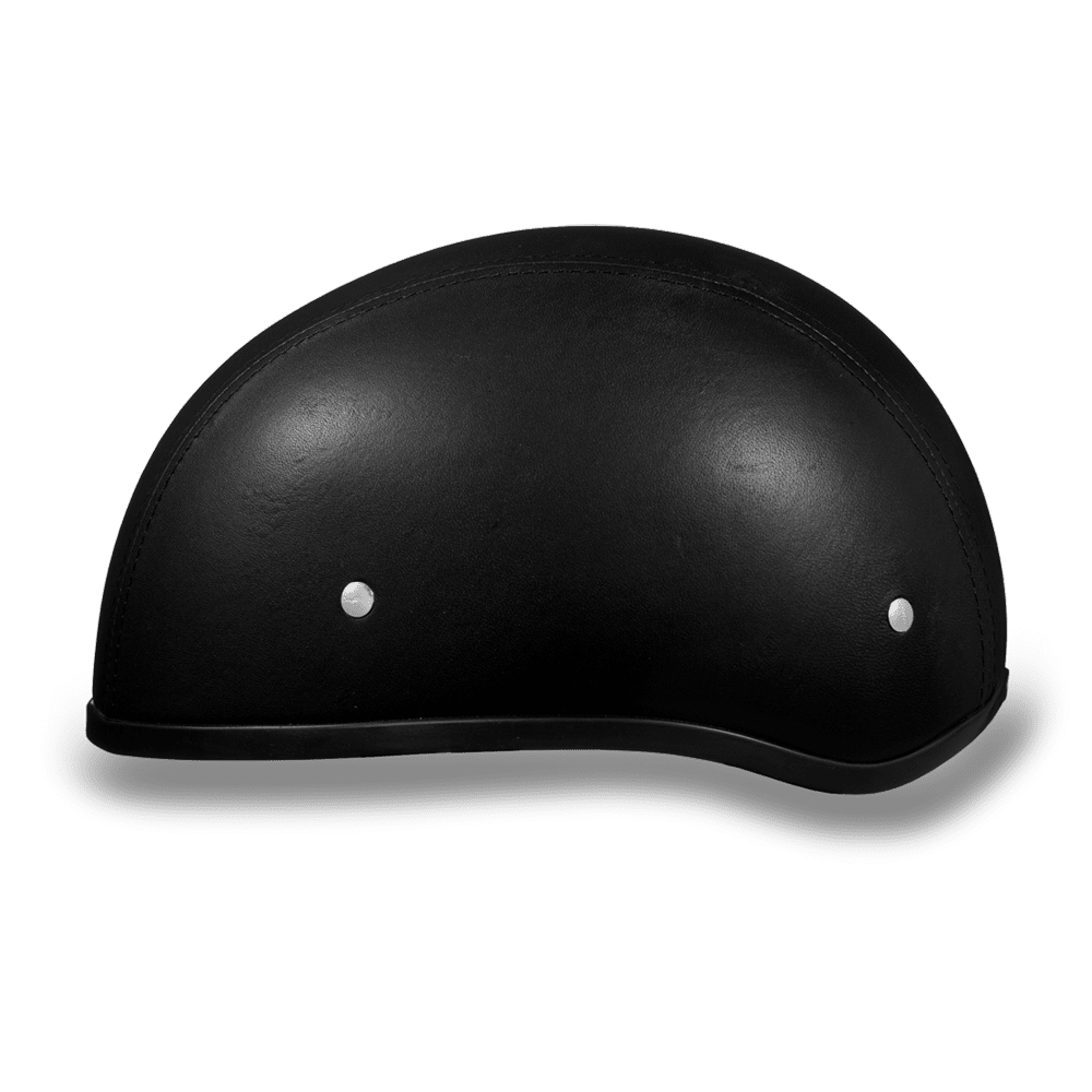 Daytona D.O.T Leather Covered Cap Helmet w/o Visor - American Legend Rider