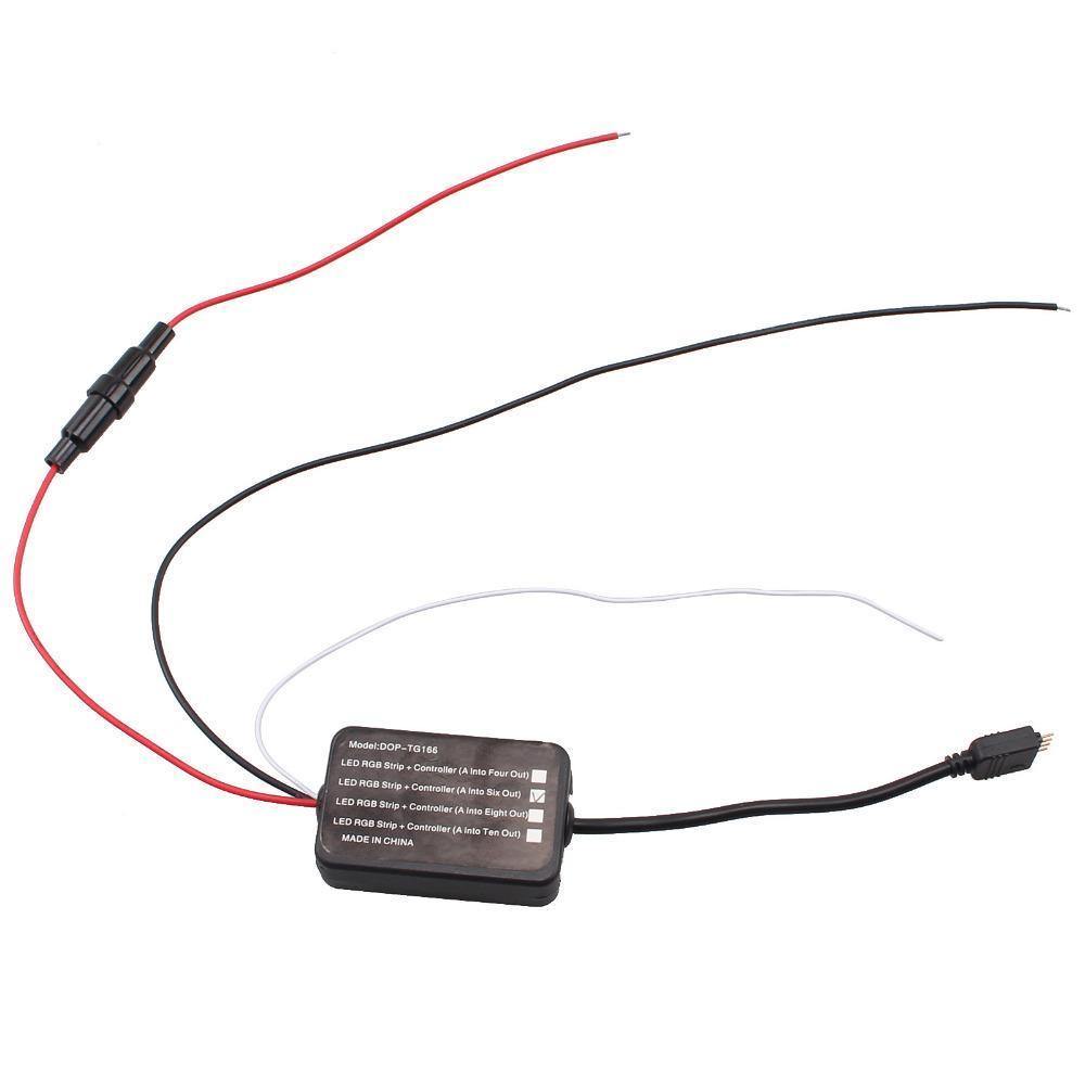 Motorcycle 6x LED Lights Ultra Flexible Strips, Rgb, Waterproof, w/ Remote Controller - American Legend Rider