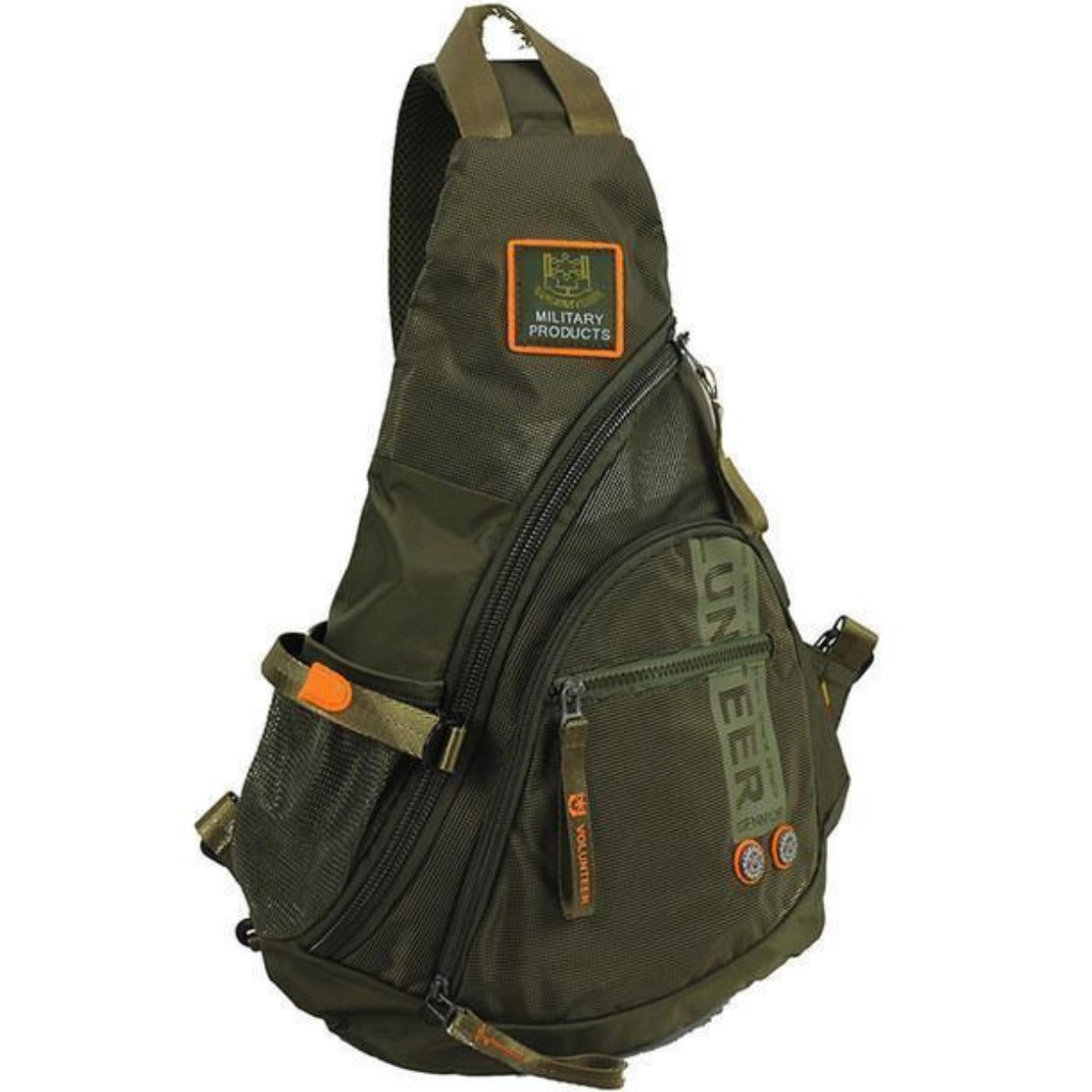Biker Sling Backpack Single Strap Rucksack, Waterproof Oxford - American Legend Rider